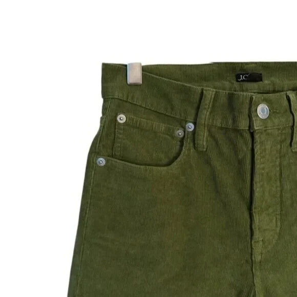 NWT J. Crew | Women's Green Vintage Slim Straight Corduroys Pants Size 25 - Picture 4 of 10
